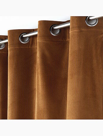 Lot de 2 Rideau à oeillets velours côtelé Casual