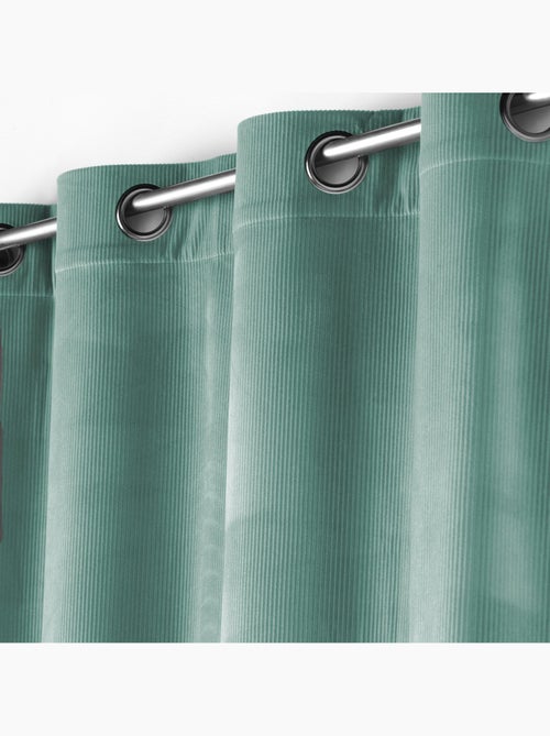 Lot de 2 Rideau à oeillets velours côtelé Casual - Kiabi