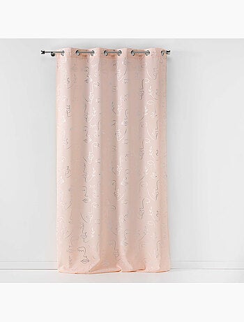 Lot de 2 rideaux - Imprimé métallisé - Artyline