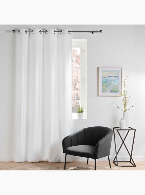 Lot de 2 Rideaux - Tamisant en velours uni - Novana - Kiabi