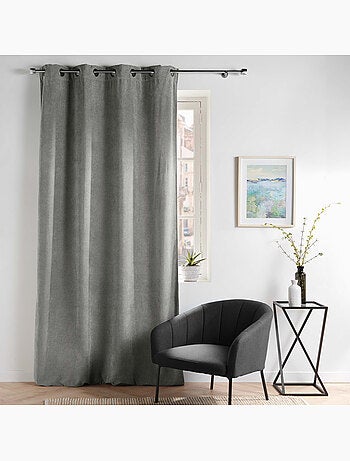 Lot de 2 Rideaux - Tamisant en velours uni - Novana