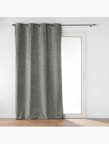 Lot de 2 Rideaux - Tamisant en velours uni - Novana