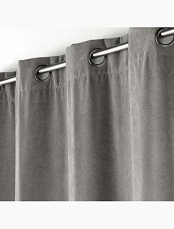 Lot de 2 Rideaux - Tamisant en velours uni - Novana