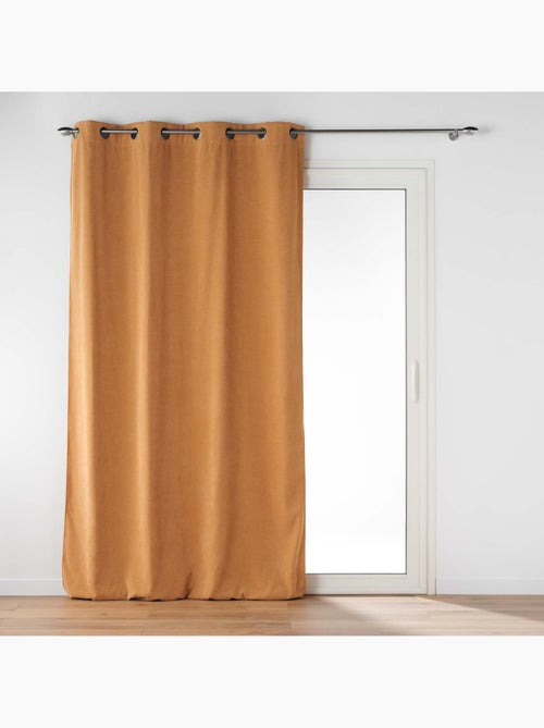 Lot de 2 Rideaux - Tamisant en velours uni - Novana - Kiabi