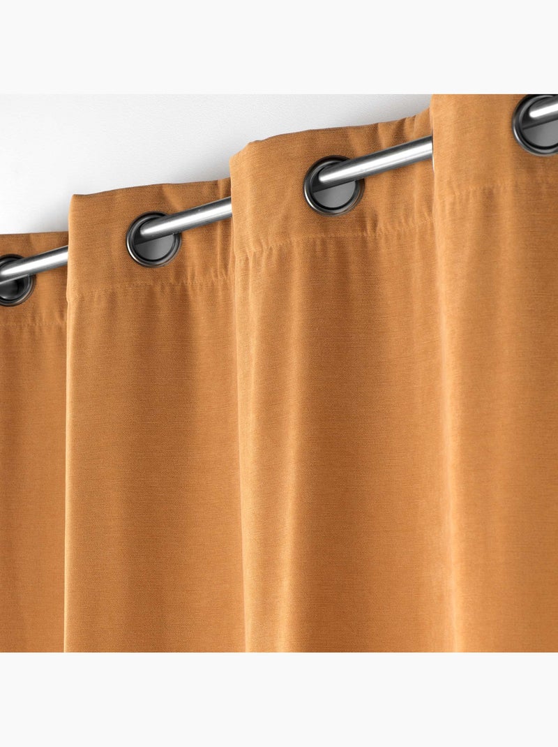 Lot de 2 Rideaux - Tamisant en velours uni - Novana Miel - Kiabi