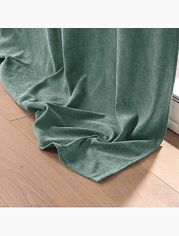 Lot de 2 Rideaux - Tamisant en velours uni - Novana