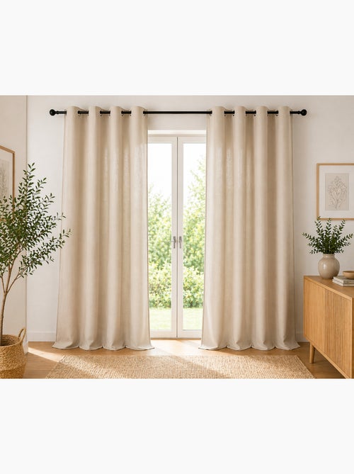 Lot de 2 Rideaux 100% Coton Prélavé – KALA - Kiabi