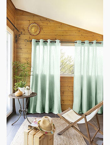 Lot de 2 Rideaux 100% Coton Prélavé – KALA
