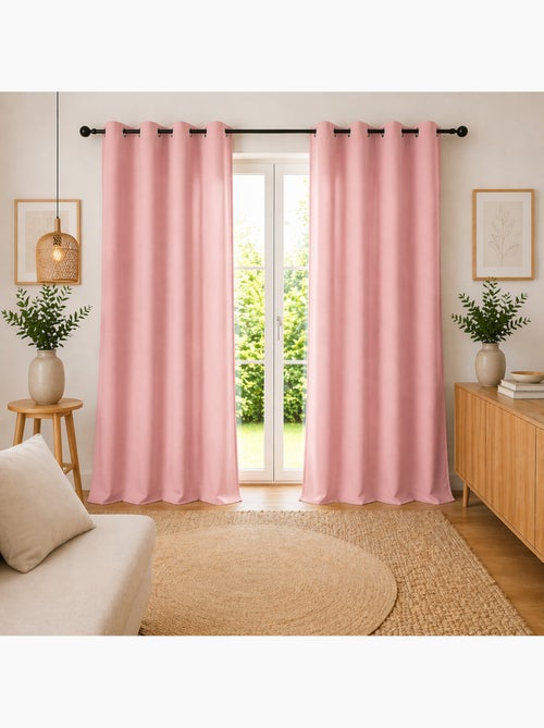 Lot de 2 Rideaux 100% Coton Prélavé – KALA - Kiabi