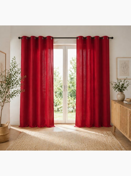 Lot de 2 Rideaux 100% Coton Prélavé – KALA - Kiabi