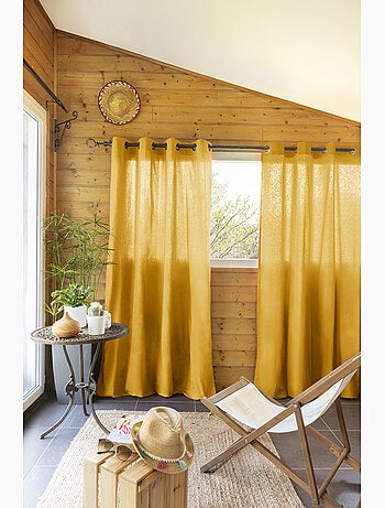 Lot de 2 Rideaux 100% Coton Prélavé – KALA