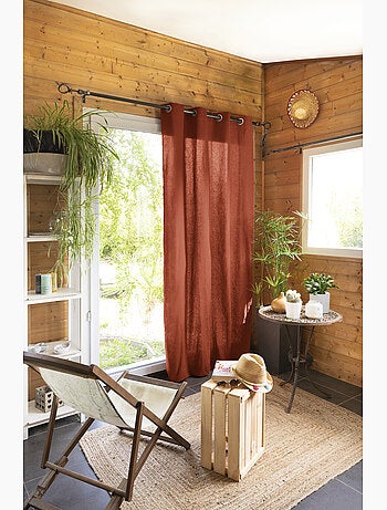 Lot de 2 Rideaux 100% Coton Prélavé – KALA