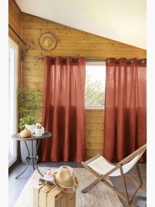 Lot de 2 Rideaux 100% Coton Prélavé – KALA - Kiabi