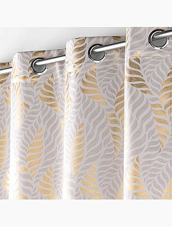 Lot de 2 Rideaux à occultant à oeillets Imprimé Métallisé Lyra