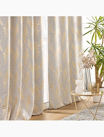 Lot de 2 Rideaux à occultant à oeillets Imprimé Métallisé Lyra