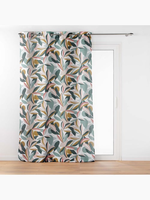 Lot de 2 rideaux  à oeillets - Motif floral - Lavinia - Kiabi