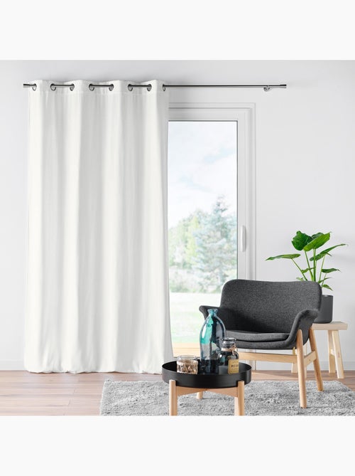 Lot de 2 Rideaux à œillets - Velours épais - Mika - Kiabi