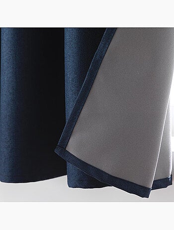 Lot de 2 rideaux à œillets 100% occultant thermique - Modèle Crépuscule