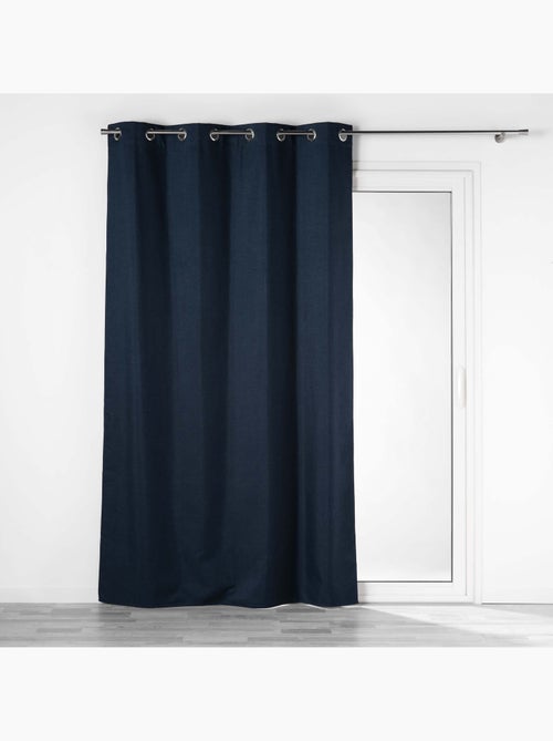 Lot de 2 rideaux à œillets 100% occultant thermique - Modèle Crépuscule - Kiabi