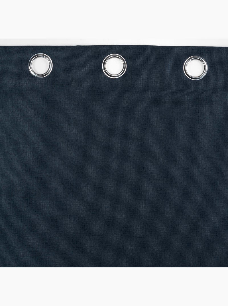Lot de 2 rideaux à œillets 100% occultant thermique - Modèle Crépuscule gris anthracite - Kiabi