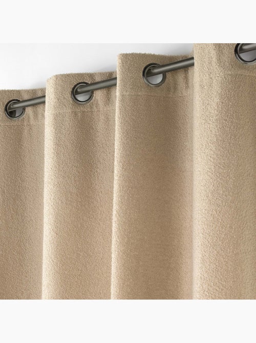 Lot de 2 Rideaux à Œillets – Bouclette Unie – Wooly - Kiabi Lot de 2 Rideaux à Œillets – Bouclette Unie – Wooly - Kiabi