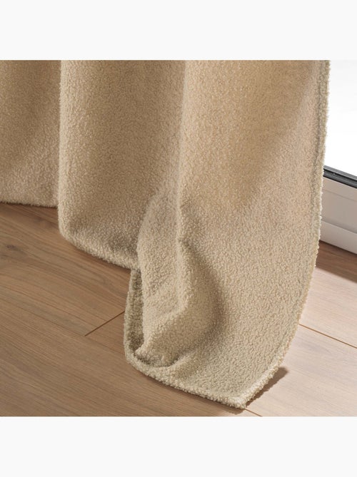 Lot de 2 Rideaux à Œillets – Bouclette Unie – Wooly - Kiabi Lot de 2 Rideaux à Œillets – Bouclette Unie – Wooly - Kiabi
