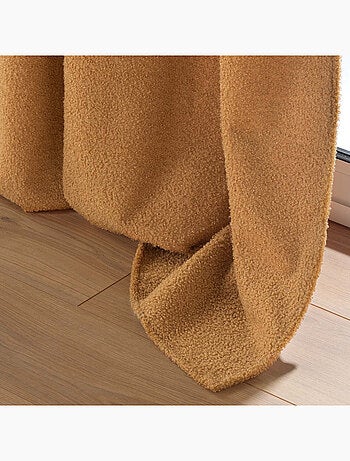 Lot de 2 Rideaux à Œillets – Bouclette Unie – Wooly