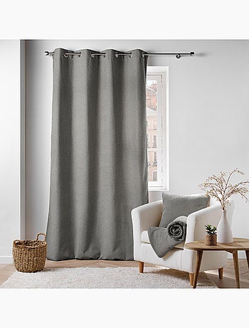 Lot de 2 Rideaux à Œillets – Bouclette Unie – Wooly