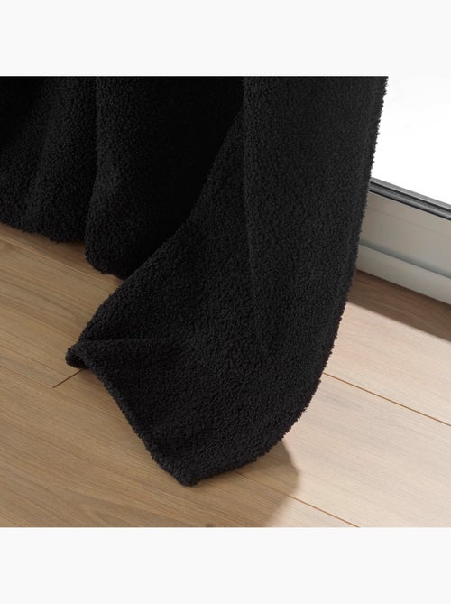 Lot de 2 Rideaux à Œillets – Bouclette Unie – Wooly - Kiabi