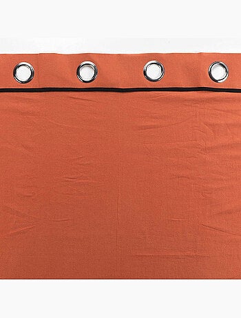 Lot de 2 rideaux à oeillets Coton lavé Linette