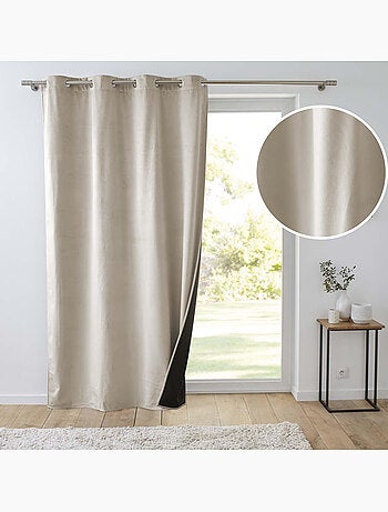 Lot de 2 Rideaux à oeillets coupe froid 100% polyester
