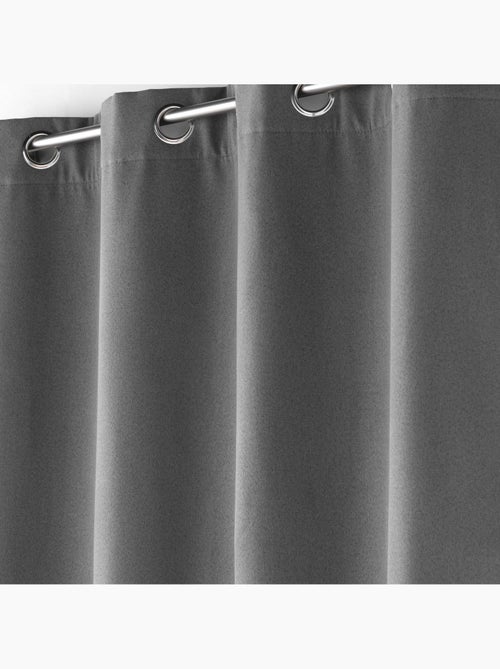 Lot de 2 Rideaux à oeillets doublé polaire isolant Jupiter - Kiabi