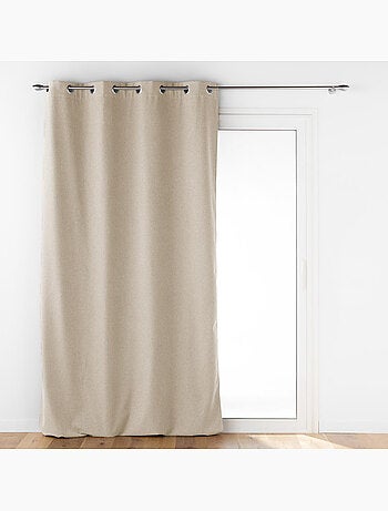 Lot de 2 Rideaux à oeillets doublé polaire isolant Jupiter