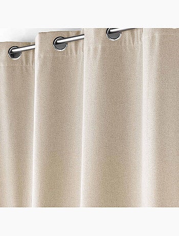 Lot de 2 Rideaux à oeillets doublé polaire isolant Jupiter
