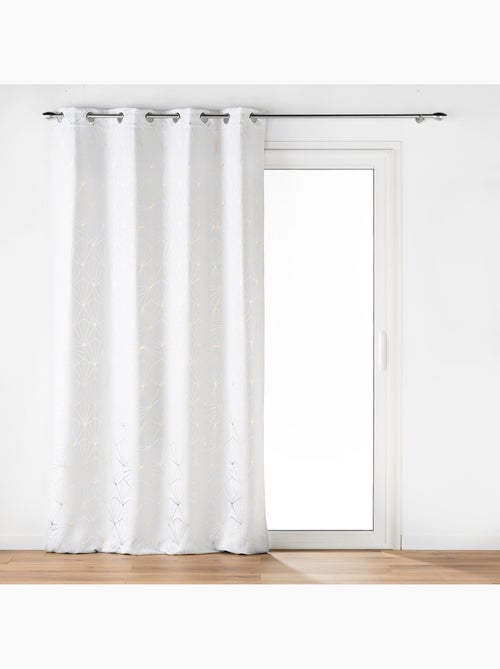 Lot de 2 Rideaux à Oeillets ECLAT, Occultant Imprimé Métallisé - Kiabi