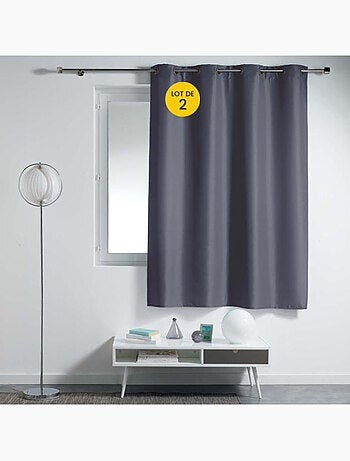 Lot de 2 Rideaux à Œillets Métal – Essentiel