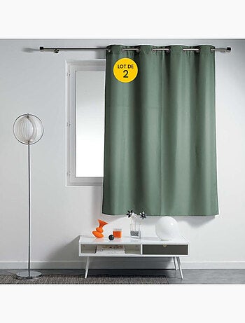 Lot de 2 Rideaux à Œillets Métal – Essentiel