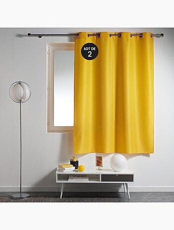 Lot de 2 Rideaux à Œillets Métal – Essentiel