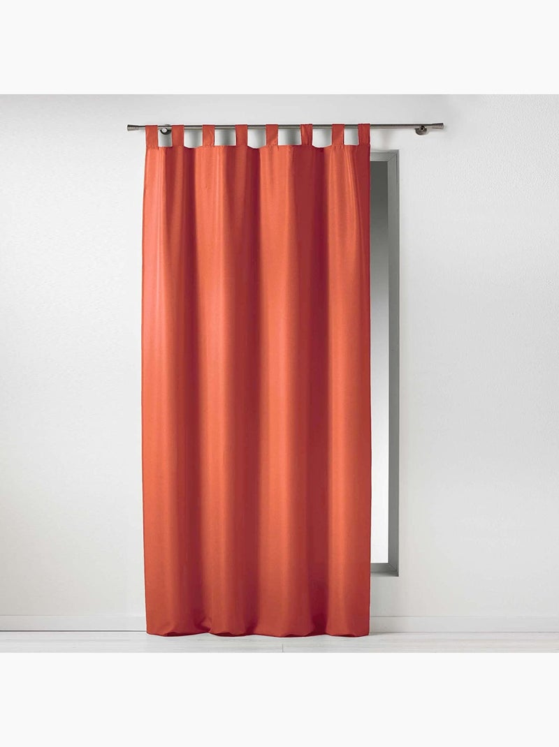 Lot de 2 Rideaux à Œillets Métal – Essentiel Terracotta - Kiabi