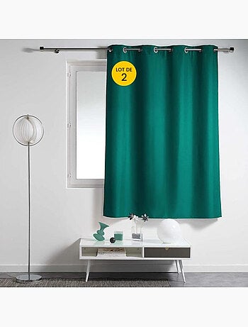 Lot de 2 Rideaux à Œillets Métal – Essentiel