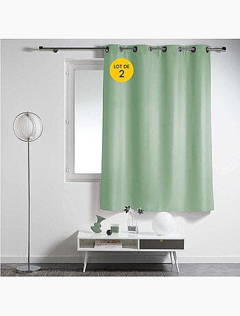 Lot de 2 Rideaux à Œillets Métal – Essentiel