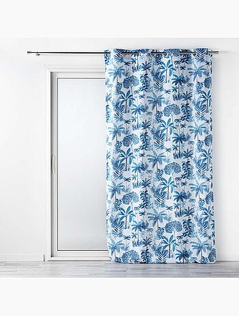 Lot de 2 Rideaux a oeillets polyester imprimé