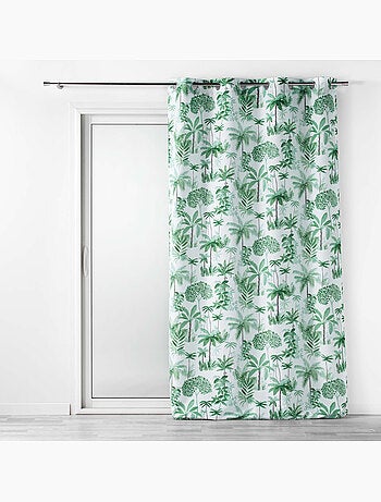 Lot de 2 Rideaux a oeillets polyester imprimé