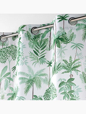 Lot de 2 Rideaux a oeillets polyester imprimé