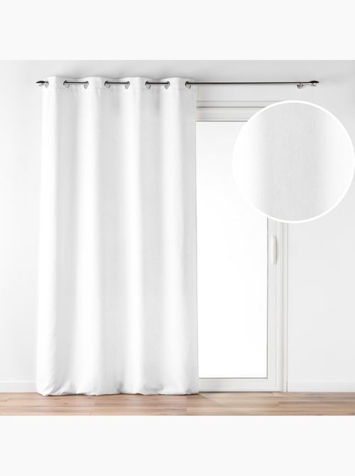 Lot de 2 Rideaux à œillets – Velours à relief Verra - Kiabi