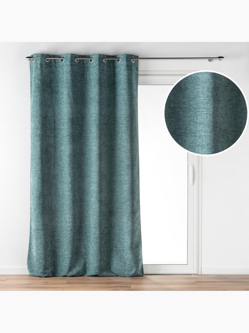 Lot de 2 Rideaux à œillets – Velours à relief Verra - Kiabi