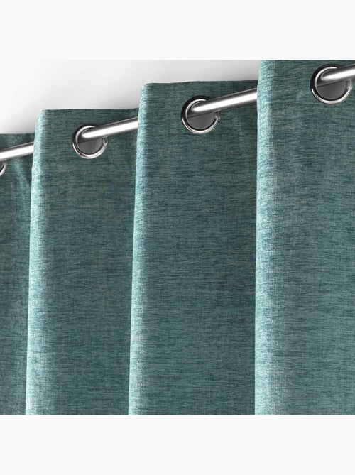 Lot de 2 Rideaux à œillets – Velours à relief Verra - Kiabi