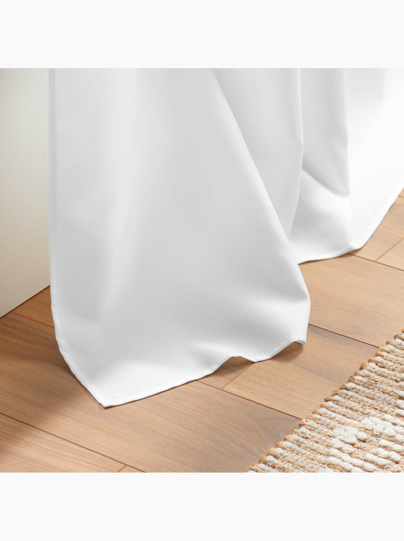 Lot de 2 Rideaux à Passants – Essentiel Blanc - Kiabi
