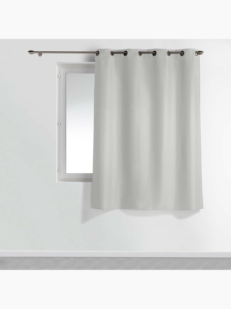 Lot de 2 Rideaux à Passants – Essentiel Gris - Kiabi