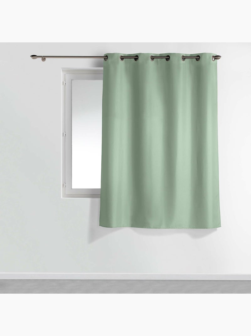 Lot de 2 Rideaux à Passants – Essentiel Vert Sauge - Kiabi